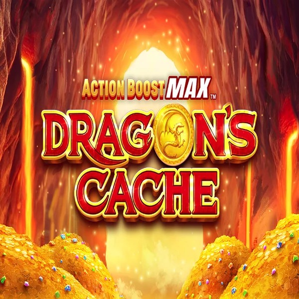 Action Boost Max Dragon's Cache logo by SpinPlay Games EliteSpin Casino