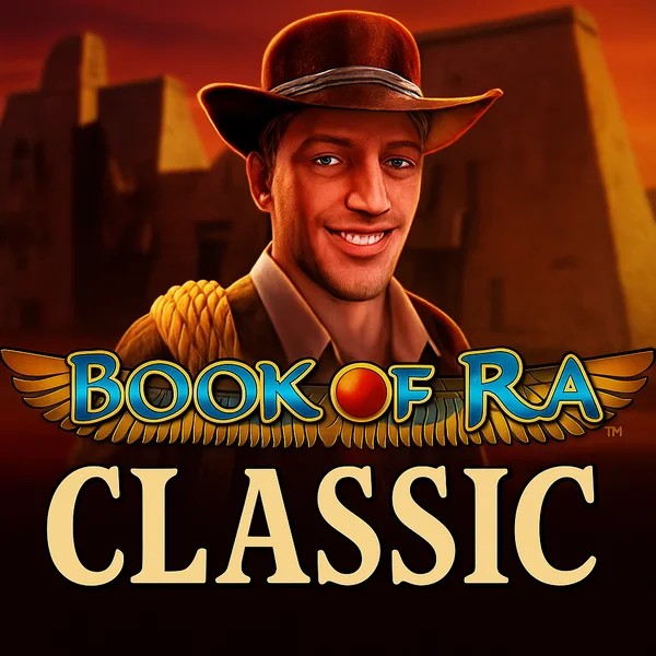 Book of Ra Classic logo by Novomatic at EliteSpin Casino
