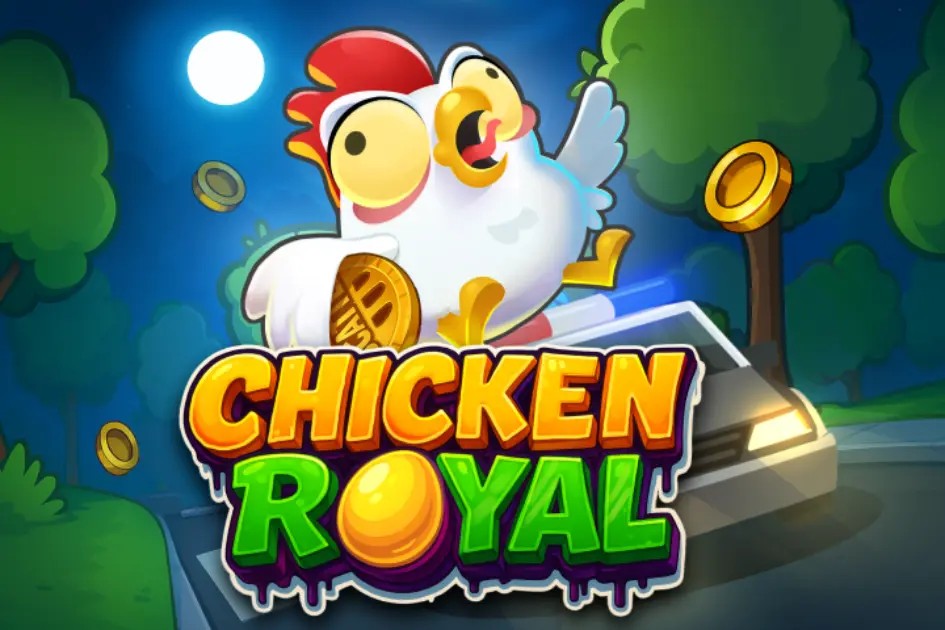 Chicken Royal online game logo by InOut on elitespins.eu
