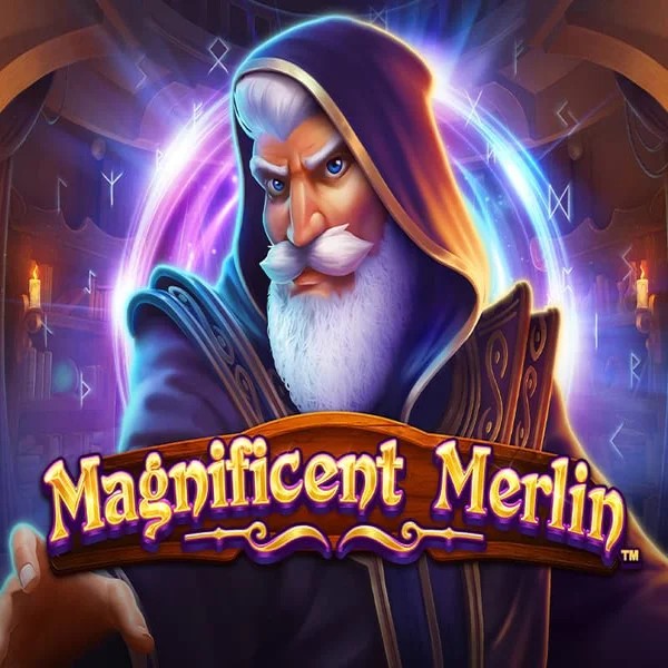 Magnificent Merlin slot logo by Greentube at EliteSpin Casino