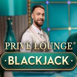 Privé Lounge Blackjack online game logo by Pragmatic Play on elitespins.eu