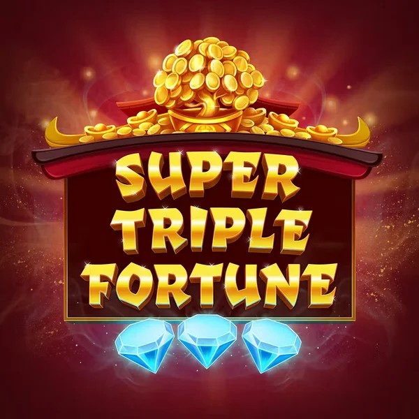 Super Triple Fortune slot logo by Greentube at EliteSpin Casino