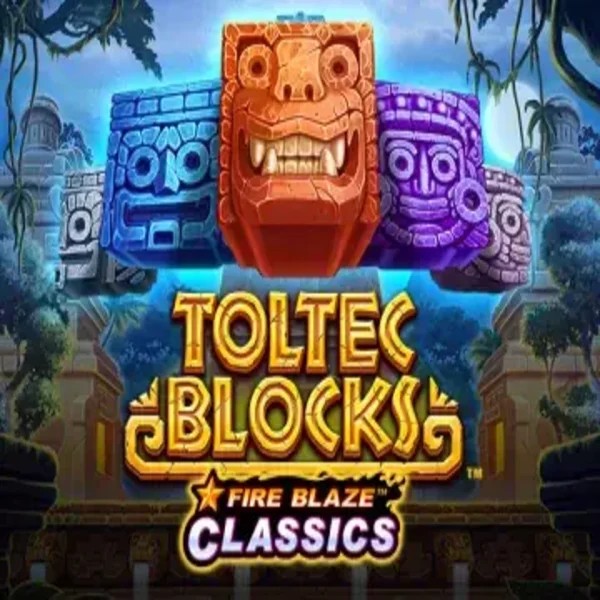 Fire Blaze: Toltec Blocks slot icon by Rarestone Gaming, available at EliteSpin Casino